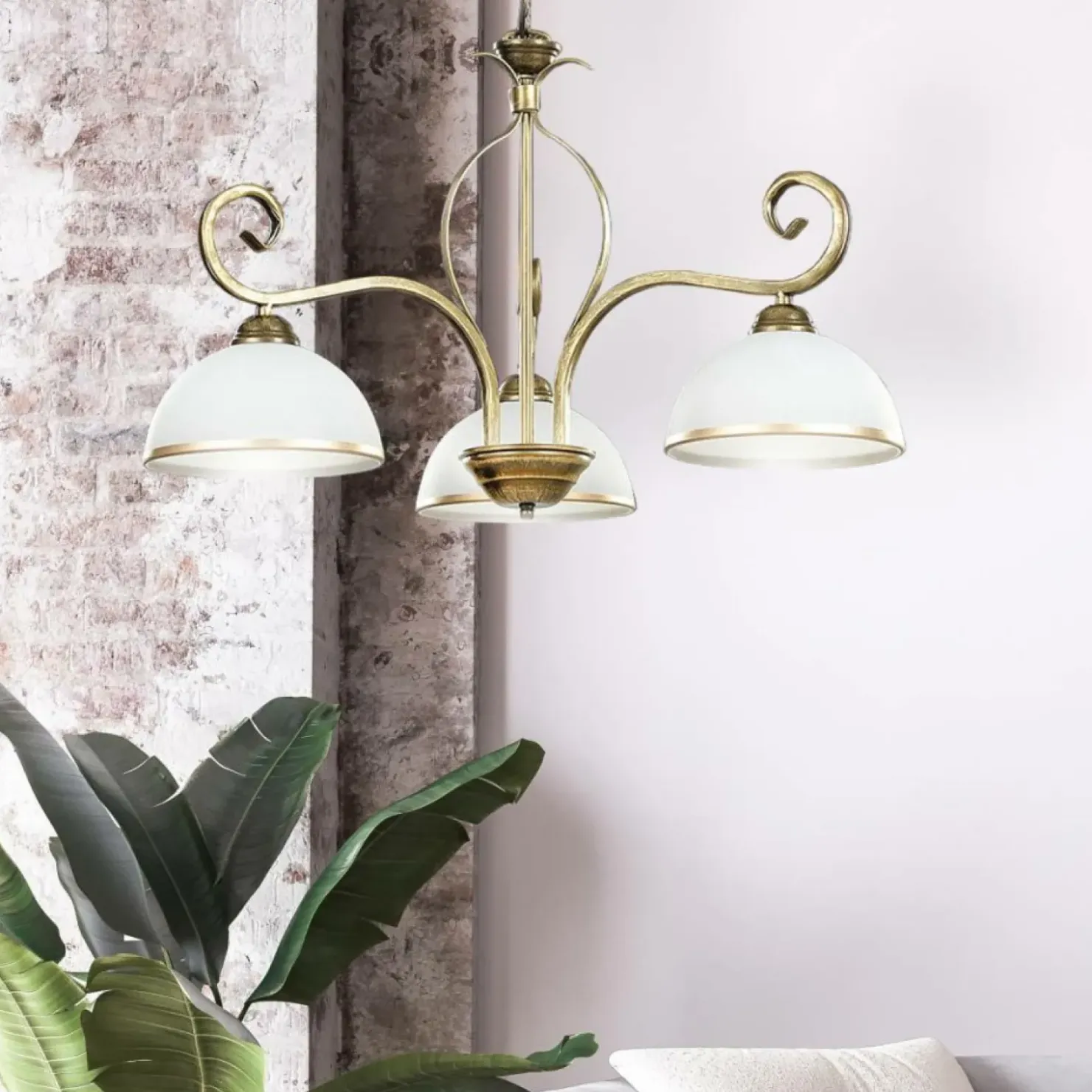Dekoracyjna lampa wisząca retro, antyczne złoto 149/3 WIVARA | Kaja*Sklep Kaja Shop
