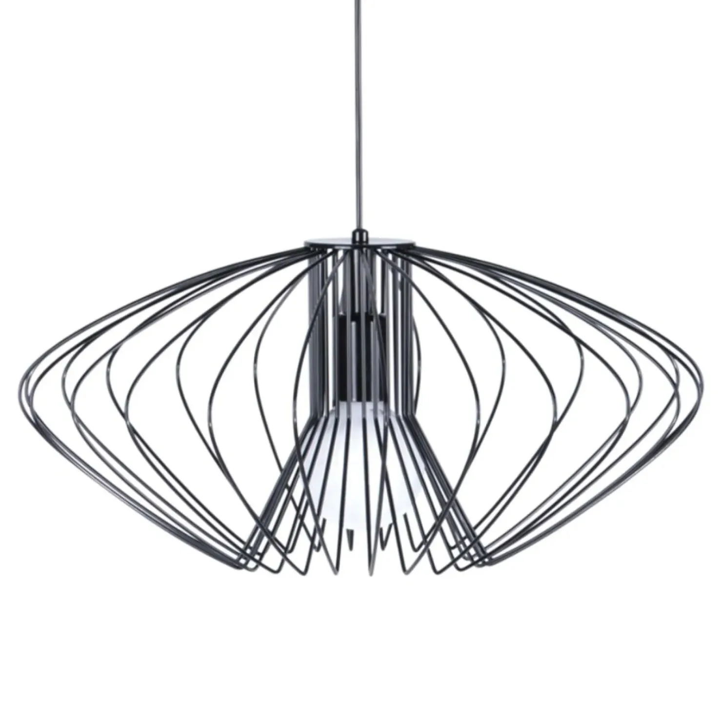 Shop Sklep Kaja Dekoracyjna lampa wisząca do salonu K-3407 TIZI | Kaja czarny