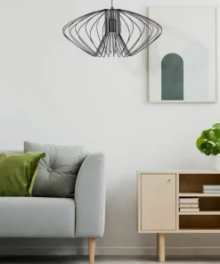 Shop Sklep Kaja Dekoracyjna lampa wisząca do salonu K-3407 TIZI | Kaja czarny