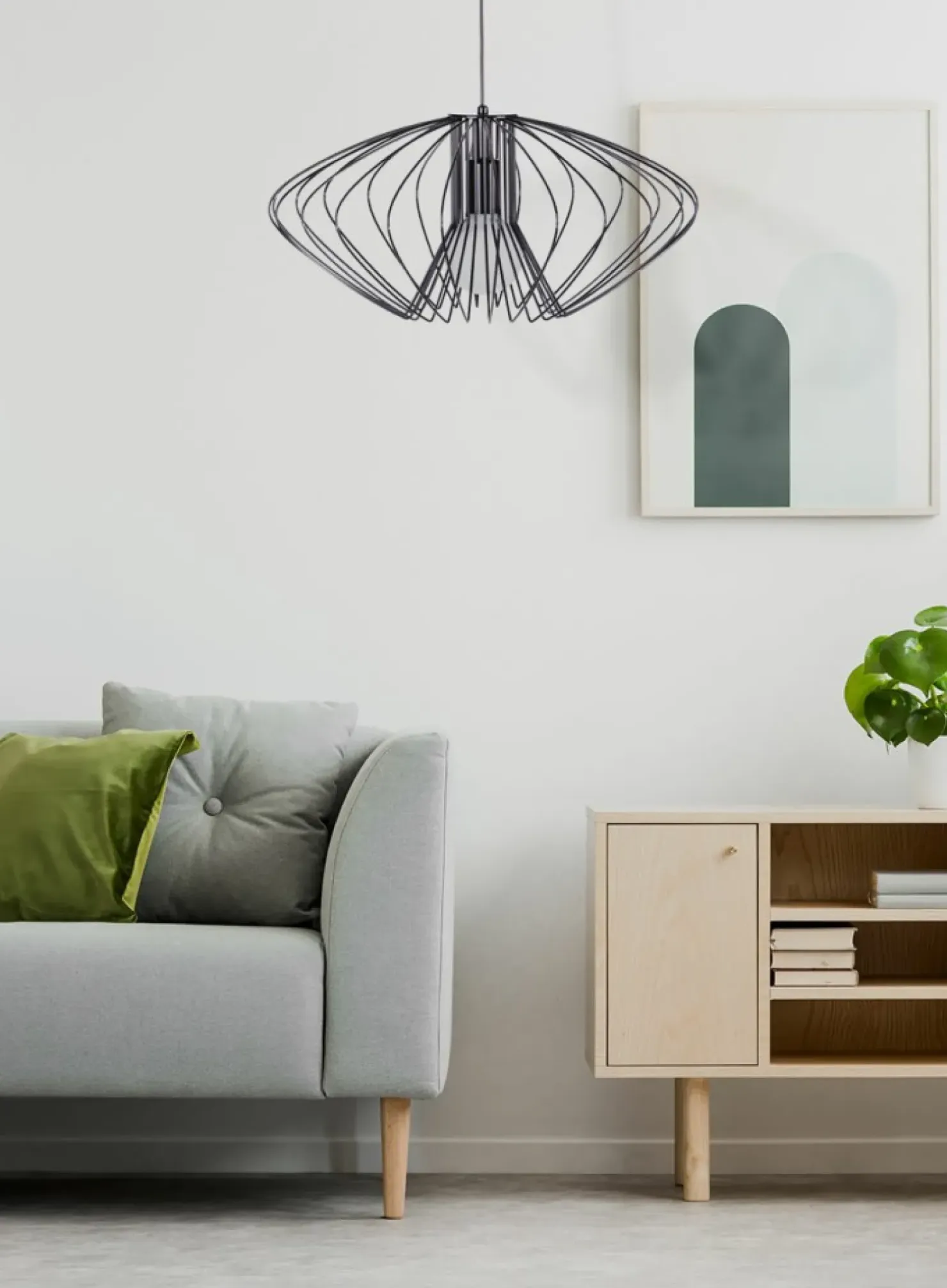 Shop Sklep Kaja Dekoracyjna lampa wisząca do salonu K-3407 TIZI | Kaja czarny