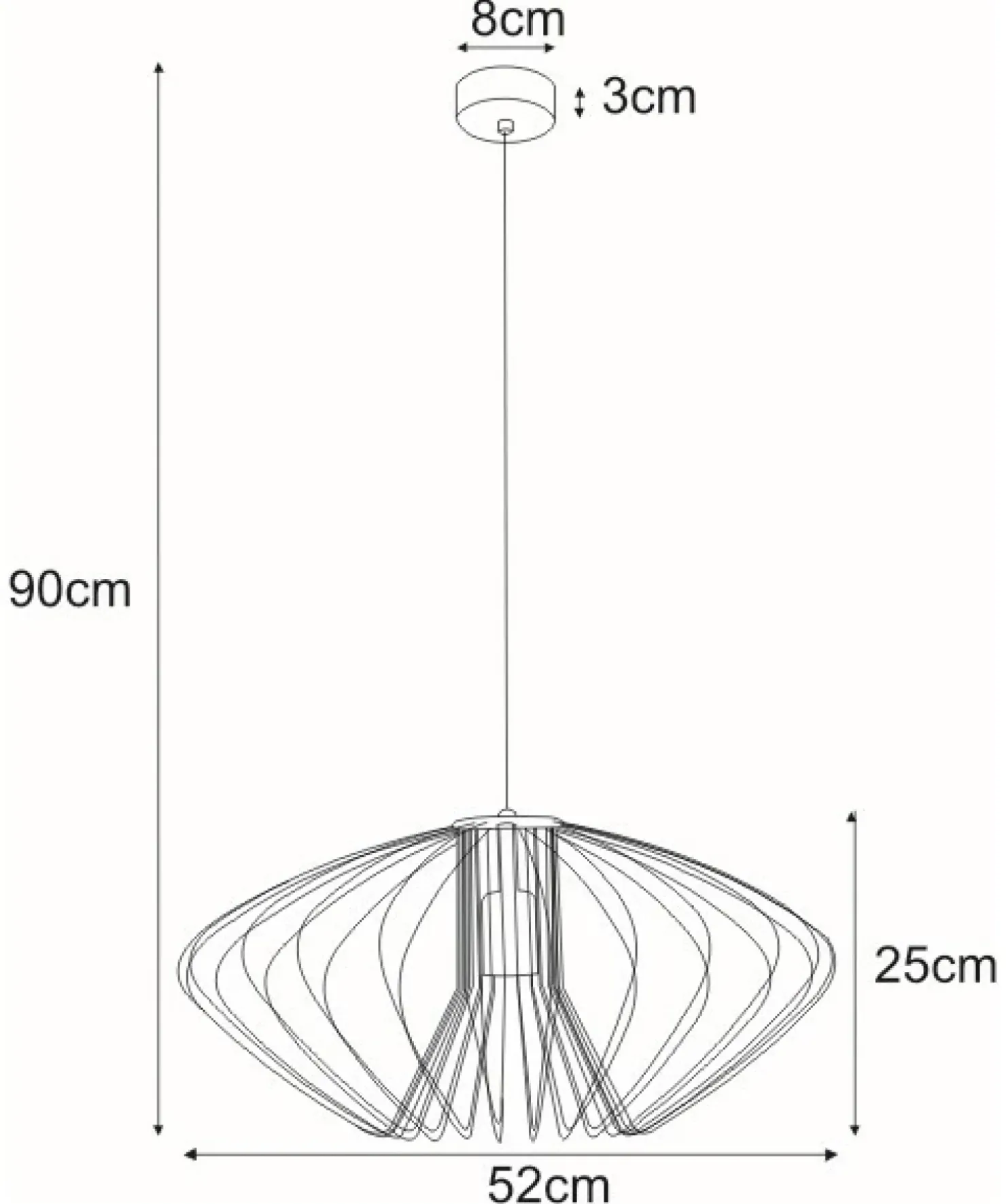 Shop Sklep Kaja Dekoracyjna lampa wisząca do salonu K-3407 TIZI | Kaja czarny