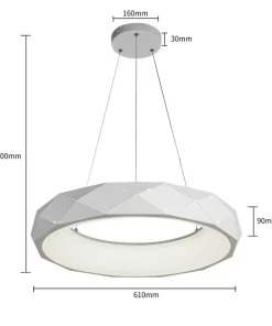 Online Sklep Kaja Dekoracyjna lampa wisząca LED LP-8069/1P LED WH REUS | Kaja