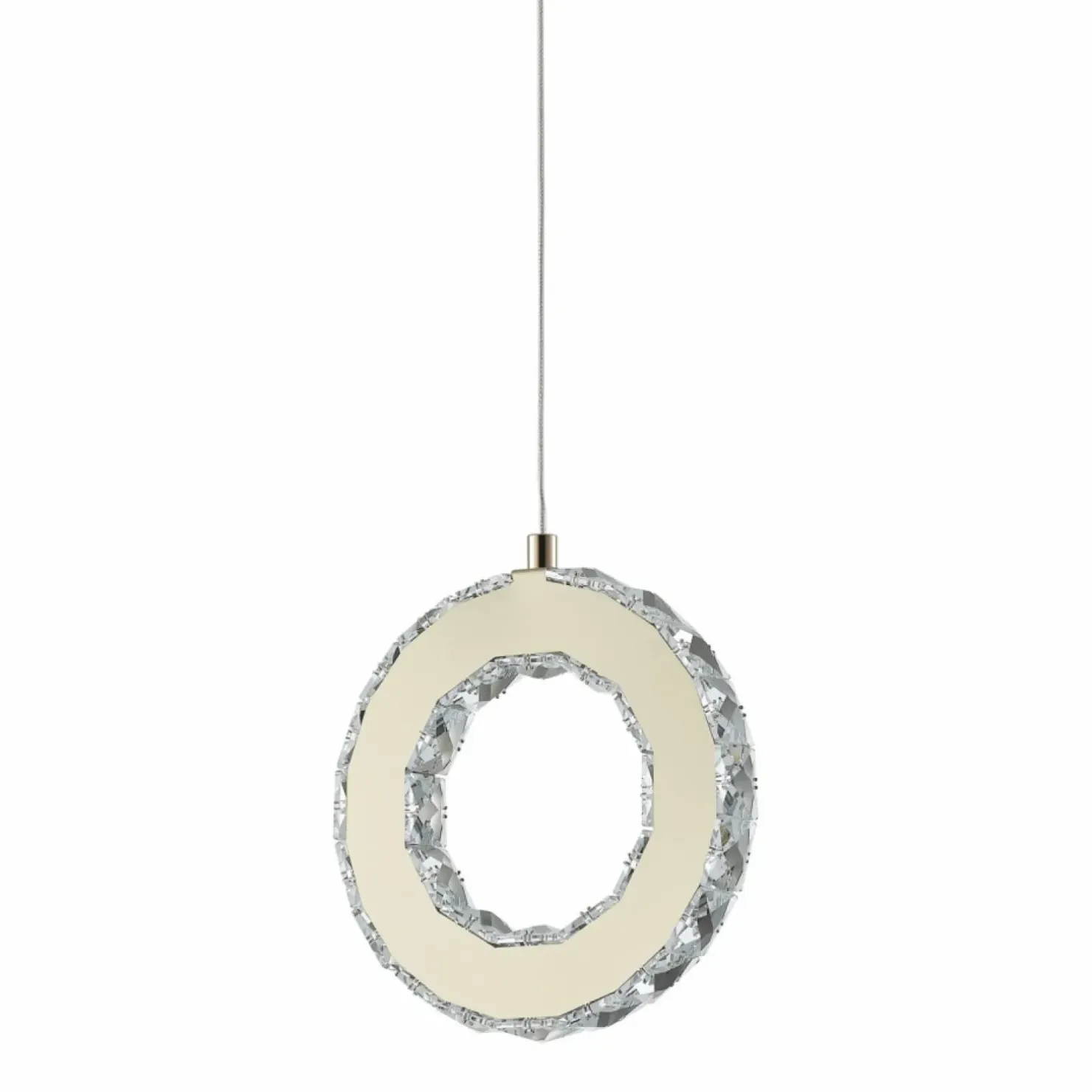 Flash Sale Sklep Kaja Dekoracyjna lampa wisząca kryształowe koło MD3713-1-3GT GIRONA | Kaja