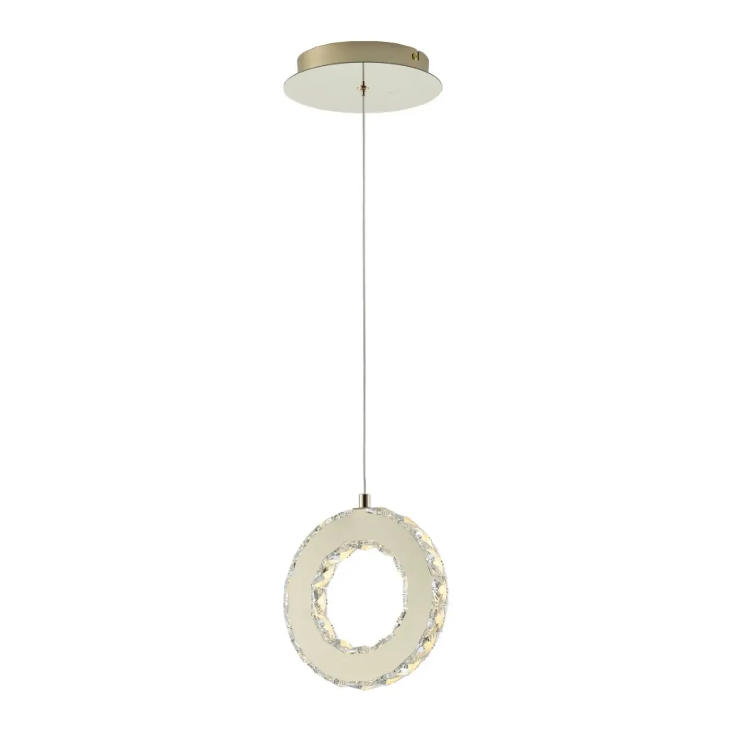 Flash Sale Sklep Kaja Dekoracyjna lampa wisząca kryształowe koło MD3713-1-3GT GIRONA | Kaja