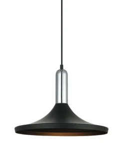 Shop Sklep Kaja Dekoracyjna lampa wisząca MDM-3027/1 BK+CR LUSTY | Kaja Oświetlenie czarny