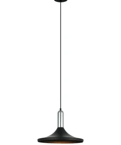Shop Sklep Kaja Dekoracyjna lampa wisząca MDM-3027/1 BK+CR LUSTY | Kaja Oświetlenie czarny