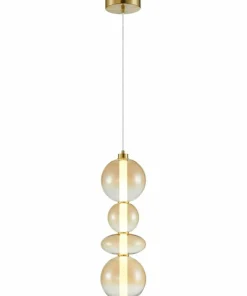 Shop Sklep Kaja Dekoracyjna lampa wisząca LED w kolorze złotym ML0346 DAPHNE | Kaja
