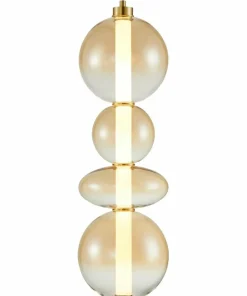 Shop Sklep Kaja Dekoracyjna lampa wisząca LED w kolorze złotym ML0346 DAPHNE | Kaja