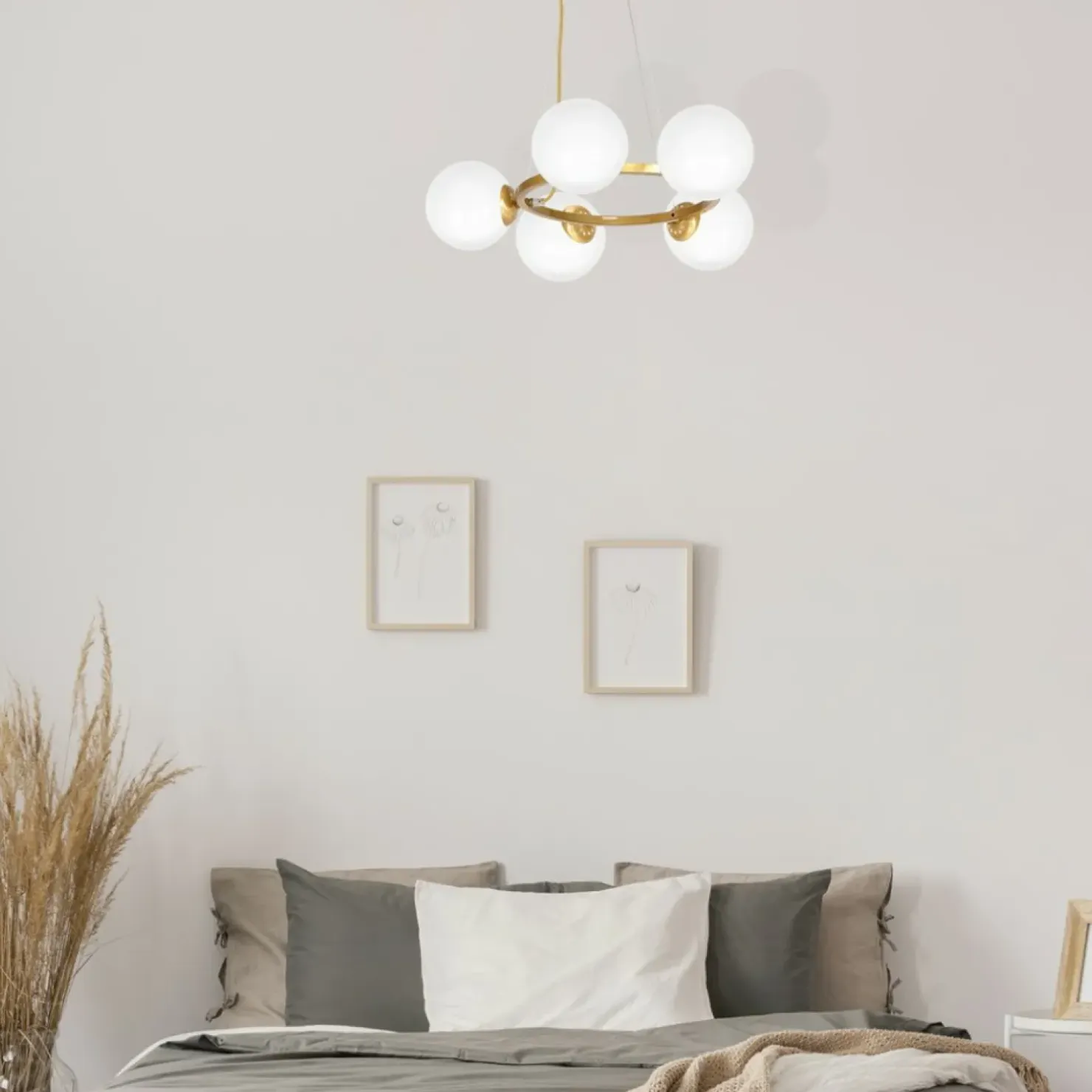 Cheap Sklep Kaja Dekoracyjna lampa wisząca z pięcioma kloszami MLP5577 z serii VIENNA | Kaja Oświ