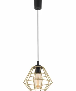 Flash Sale Sklep Kaja Dekoracyjna lampa wisząca ze złotym kloszem TK 4640 DIAMOND NEW