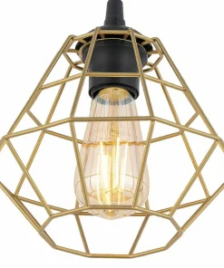 Flash Sale Sklep Kaja Dekoracyjna lampa wisząca ze złotym kloszem TK 4640 DIAMOND NEW