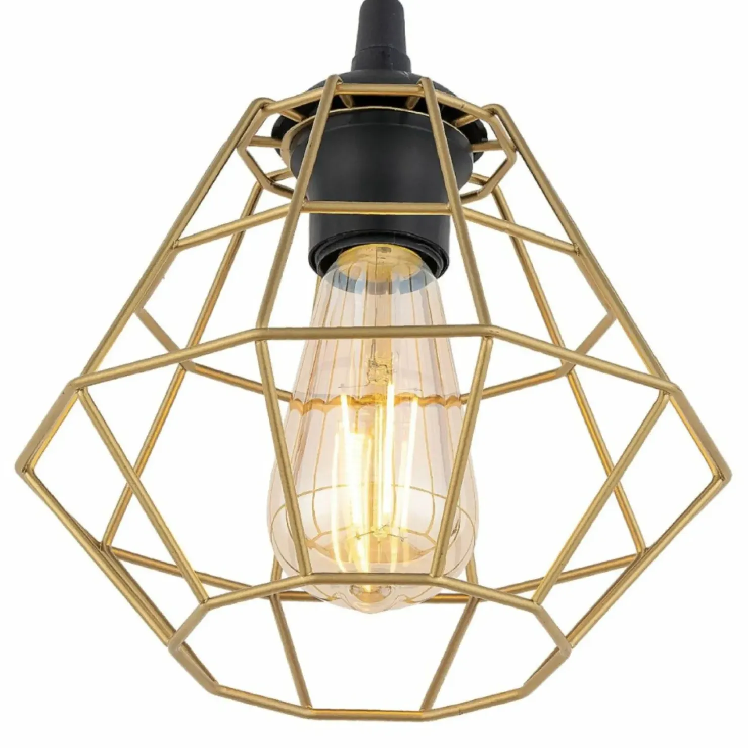 Flash Sale Sklep Kaja Dekoracyjna lampa wisząca ze złotym kloszem TK 4640 DIAMOND NEW