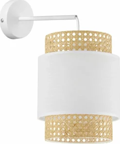 Dekoracyjna lampa z ratanowym abażurem TK 6538 BOHO | Kaja Oświetlenie*Sklep Kaja Outlet