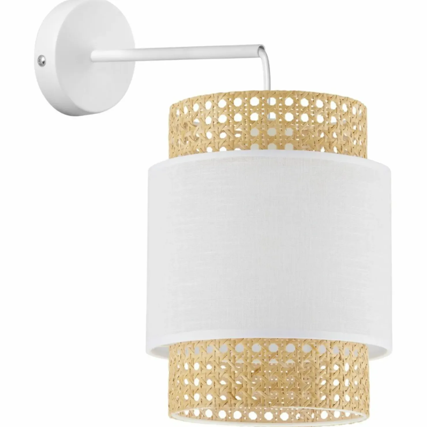 Dekoracyjna lampa z ratanowym abażurem TK 6538 BOHO | Kaja Oświetlenie*Sklep Kaja Outlet