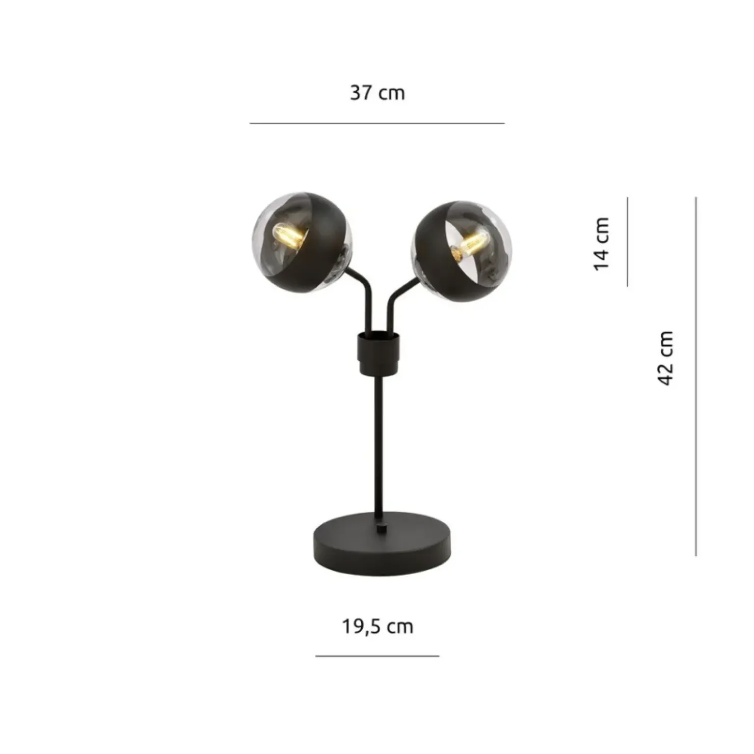 Dekoracyjna lampka stołowa do salonu 1139/LN2 NOVA | Kaja Oświetlenie*Sklep Kaja Store