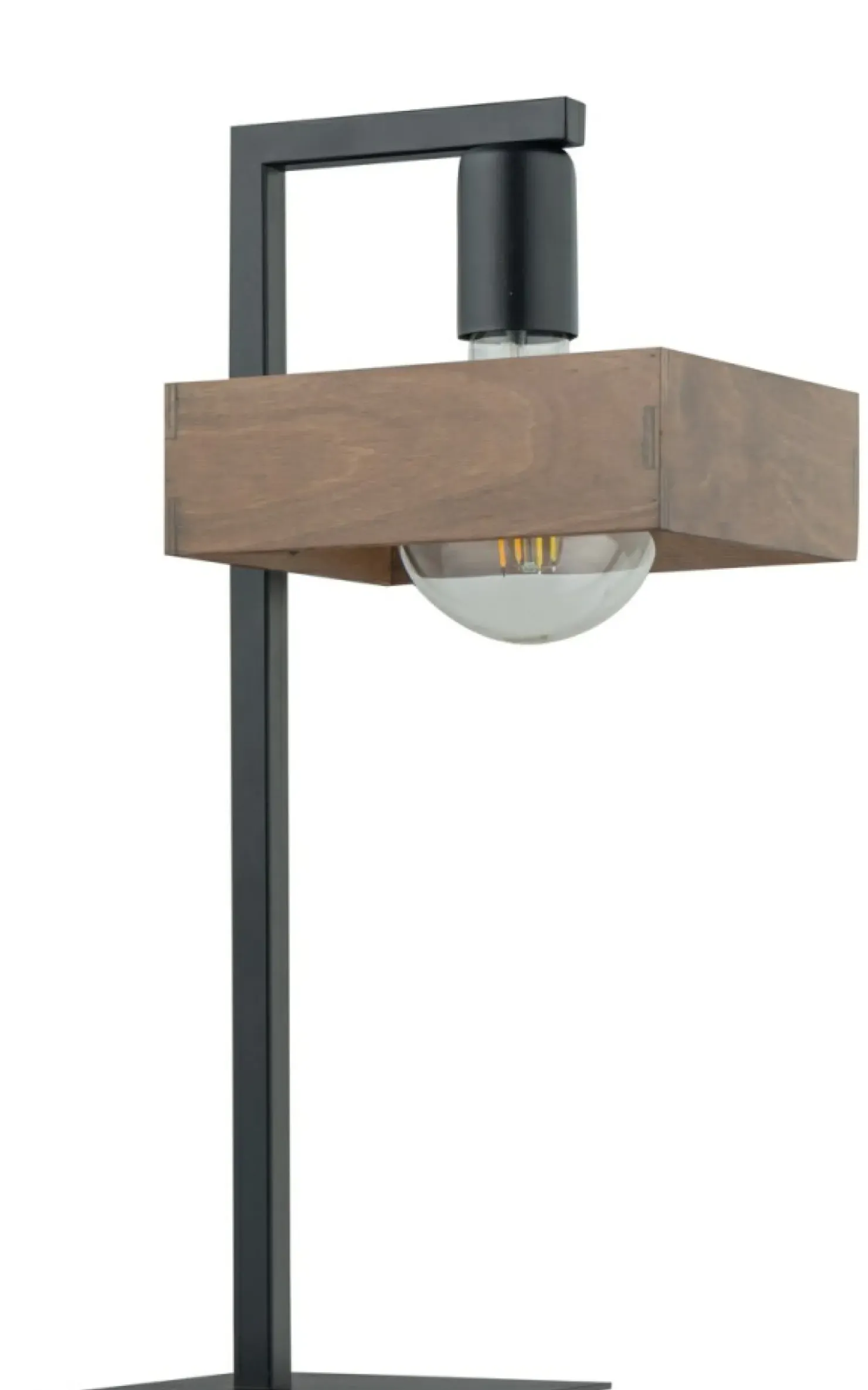 Dekoracyjna lampka stołowa z drewnianym kloszem SIG 50251 serii ROBIN*Sklep Kaja Shop