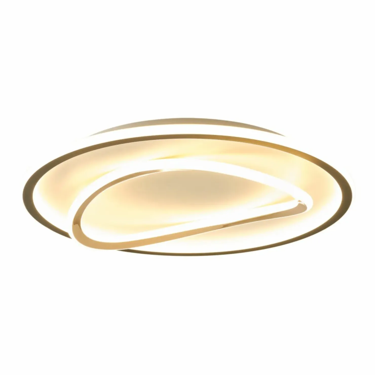 Dekoracyjna, ledowa lampa do sypialni MX3889-1A-3BGT LENS | Kaja*Sklep Kaja New