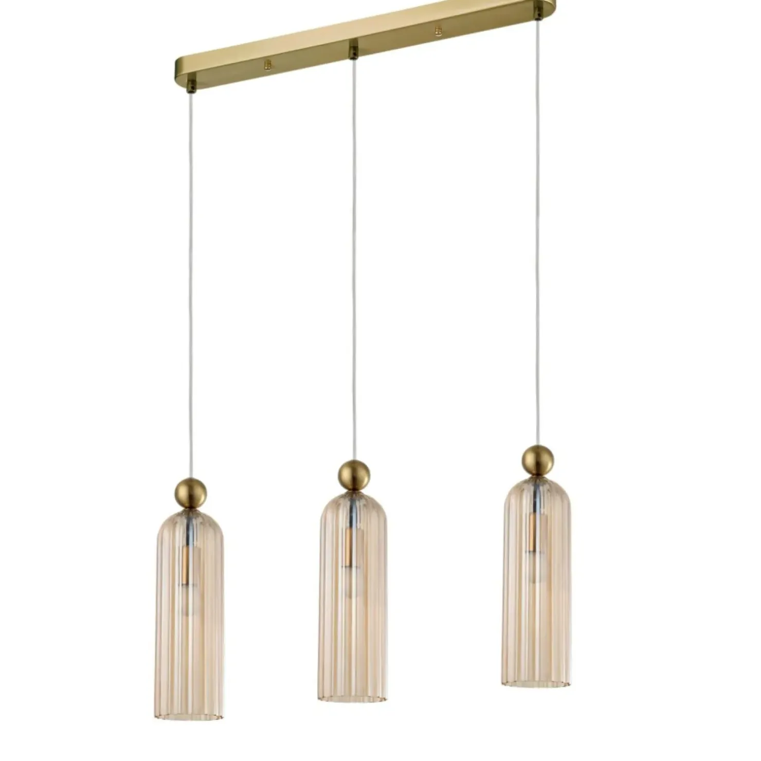 Flash Sale Sklep Kaja Dekoracyjna listwa wisząca nad stół LP-939/3L AMBER z serii PIEGA