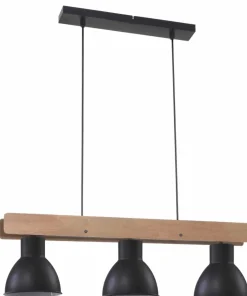 Best Sale Sklep Kaja Dekoracyjna, potrójna lampa wisząca z drewnem 33-73471 z serii VARIO czarny