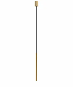 Clearance Sklep Kaja Dekoracyjna, punktowa lampa wisząca do sypialni 49cm 10453 LASER satynowyzłoty