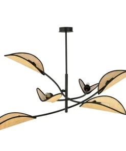 Best Sale Sklep Kaja Dekoracyjna, rozłożysta lampa w stylu rustykalnym 1108/6 LOTUS | Kaja