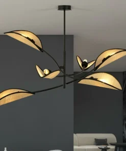 Best Sale Sklep Kaja Dekoracyjna, rozłożysta lampa w stylu rustykalnym 1108/6 LOTUS | Kaja