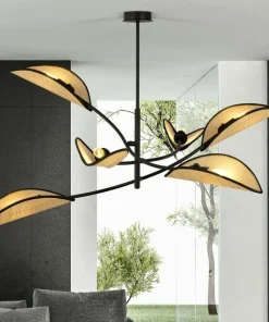 Best Sale Sklep Kaja Dekoracyjna, rozłożysta lampa w stylu rustykalnym 1108/6 LOTUS | Kaja