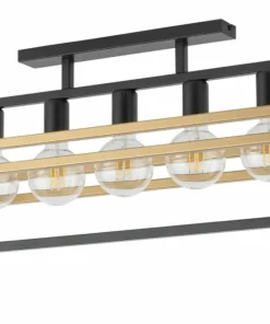 Best Sale Sklep Kaja Dekoracyjna, szeroka lampa sufitowa nad stół SIG 32407 MERCI CZ/ZŁ
