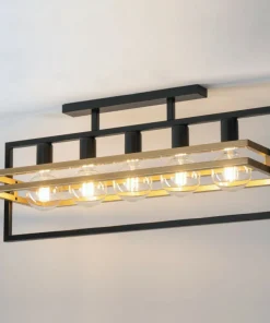 Best Sale Sklep Kaja Dekoracyjna, szeroka lampa sufitowa nad stół SIG 32407 MERCI CZ/ZŁ