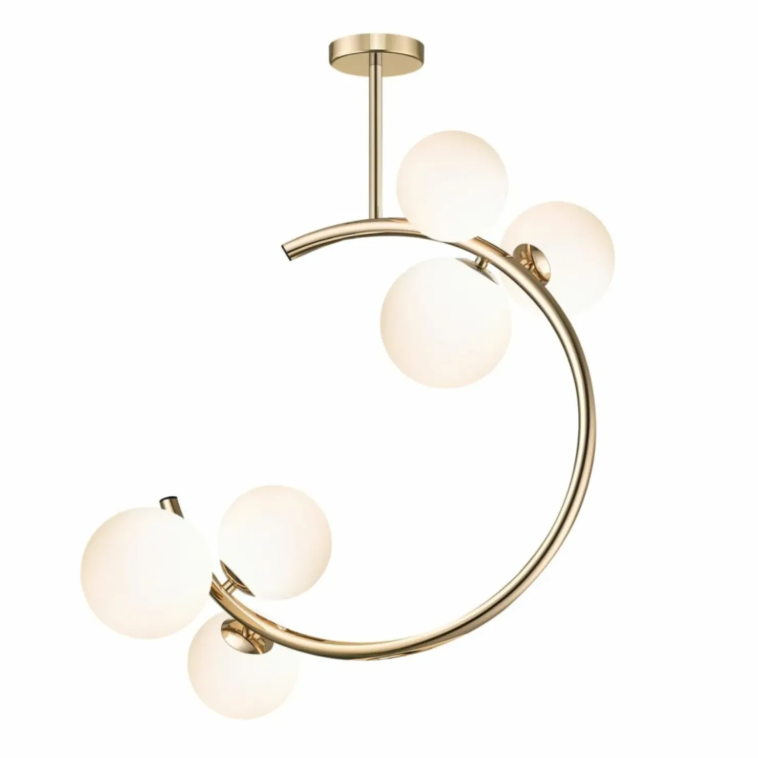 Sale Sklep Kaja Dekoracyjna, złota lampa sufitowa C0454-06Q-F7AA MOLECULE | Kaja
