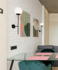 Dekoracyjny czarny kinkiet do modnego wnętrza K-4926 | Kaja*Sklep Kaja Discount