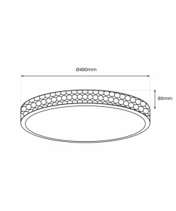 Dekoracyjny plafon do stylowej sypialni ML7448 RONDO | Kaja*Sklep Kaja Store