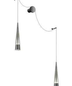 Designerki kinkiet z wiszącymi ramionami P090WL-L24CH3K serii SINTESI*Sklep Kaja Cheap