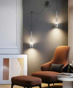 Designerki kinkiet z wiszącymi ramionami P090WL-L24CH3K serii SINTESI*Sklep Kaja Cheap