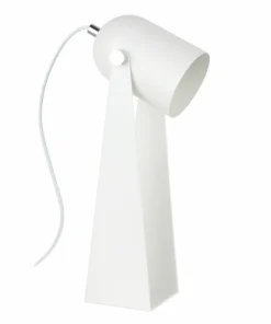 Designerska, biała, ruchoma lampka biurkowa A2056-MWH ARIES | Kaja*Sklep Kaja Store