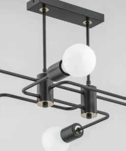 Cheap Sklep Kaja Designerska czarna lampa sufitowa bez kloszy AL 62185 | Kaja