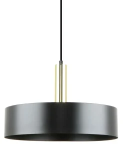 Outlet Sklep Kaja Designerska, czarno-złota lampa wisząca do salonu A8133 z serii LEO