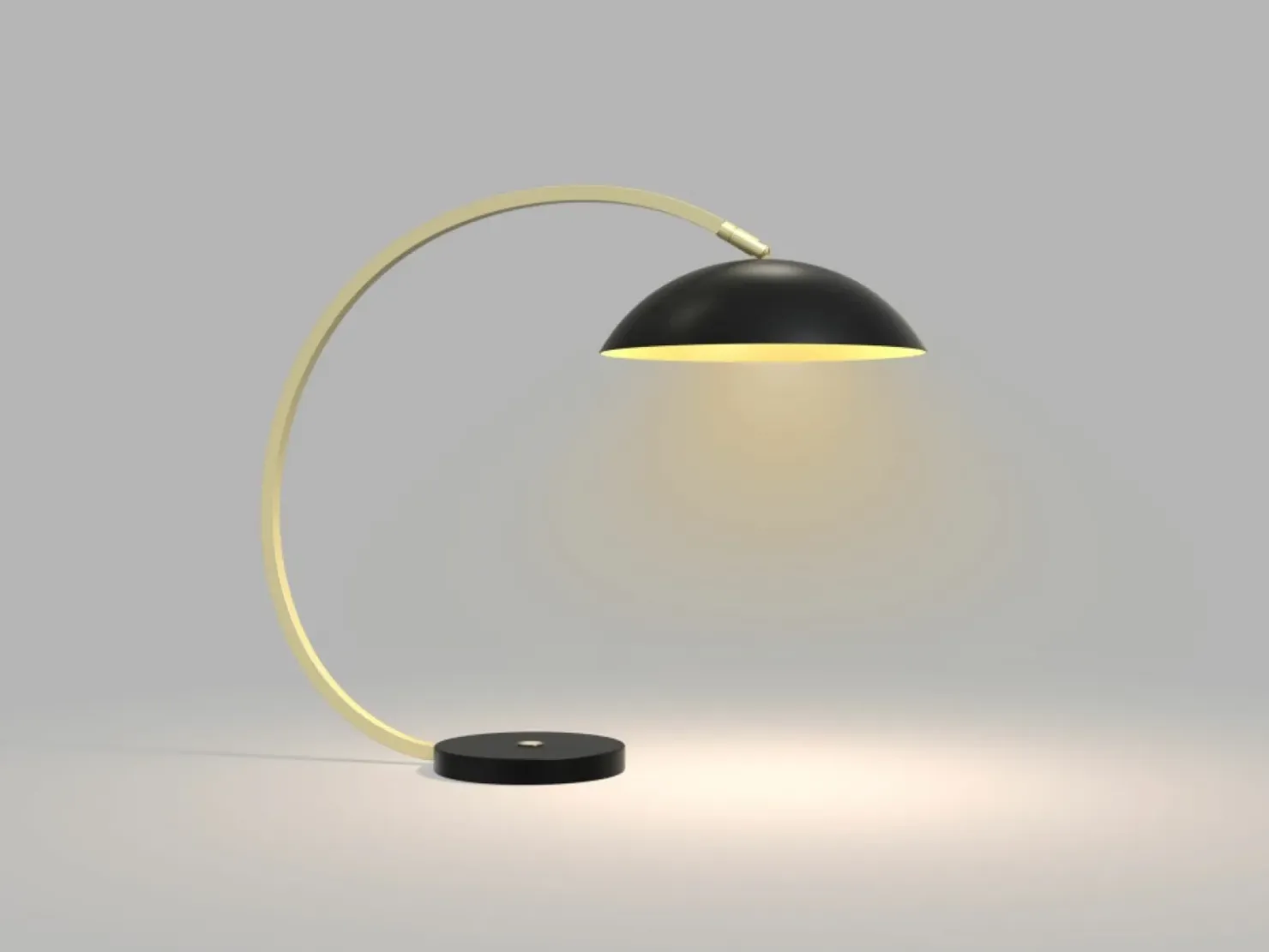Designerska, czarno-złota lampka do biura WF 8001-104 ROSSKOFF | Kaja*Sklep Kaja Hot