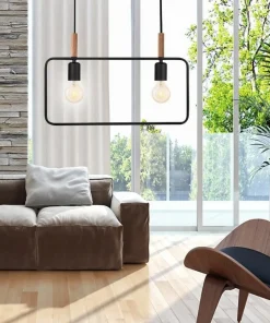 Shop Sklep Kaja Designerska, dekoracyjna lampa wisząca 32-73518 z serii FRAME | Kaja czarny