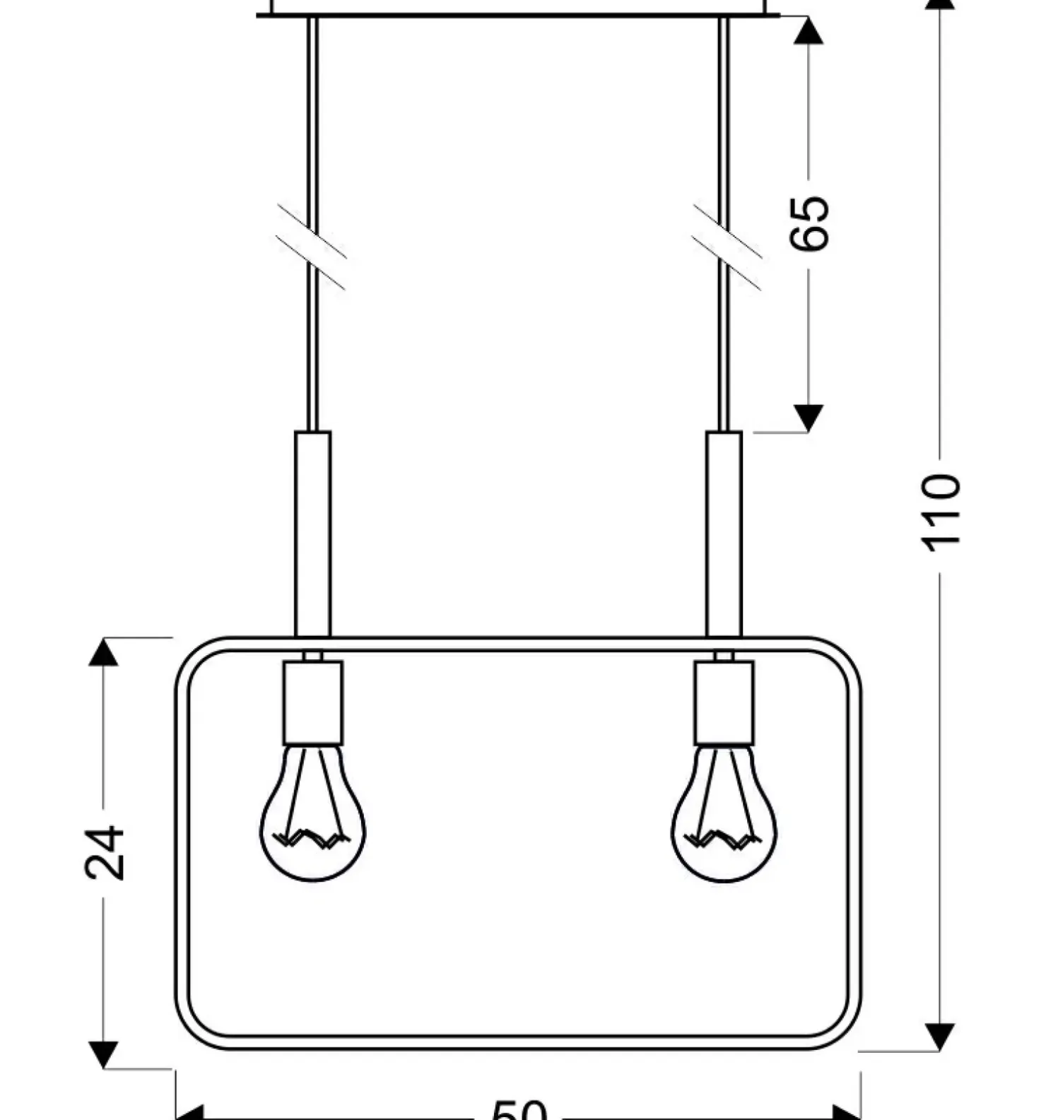 Shop Sklep Kaja Designerska, dekoracyjna lampa wisząca 32-73518 z serii FRAME | Kaja czarny