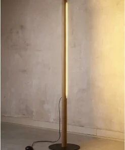 Designerska, drewniana lampa stojąca TK 1409 ROLLO | Kaja Oświetlenie*Sklep Kaja Shop