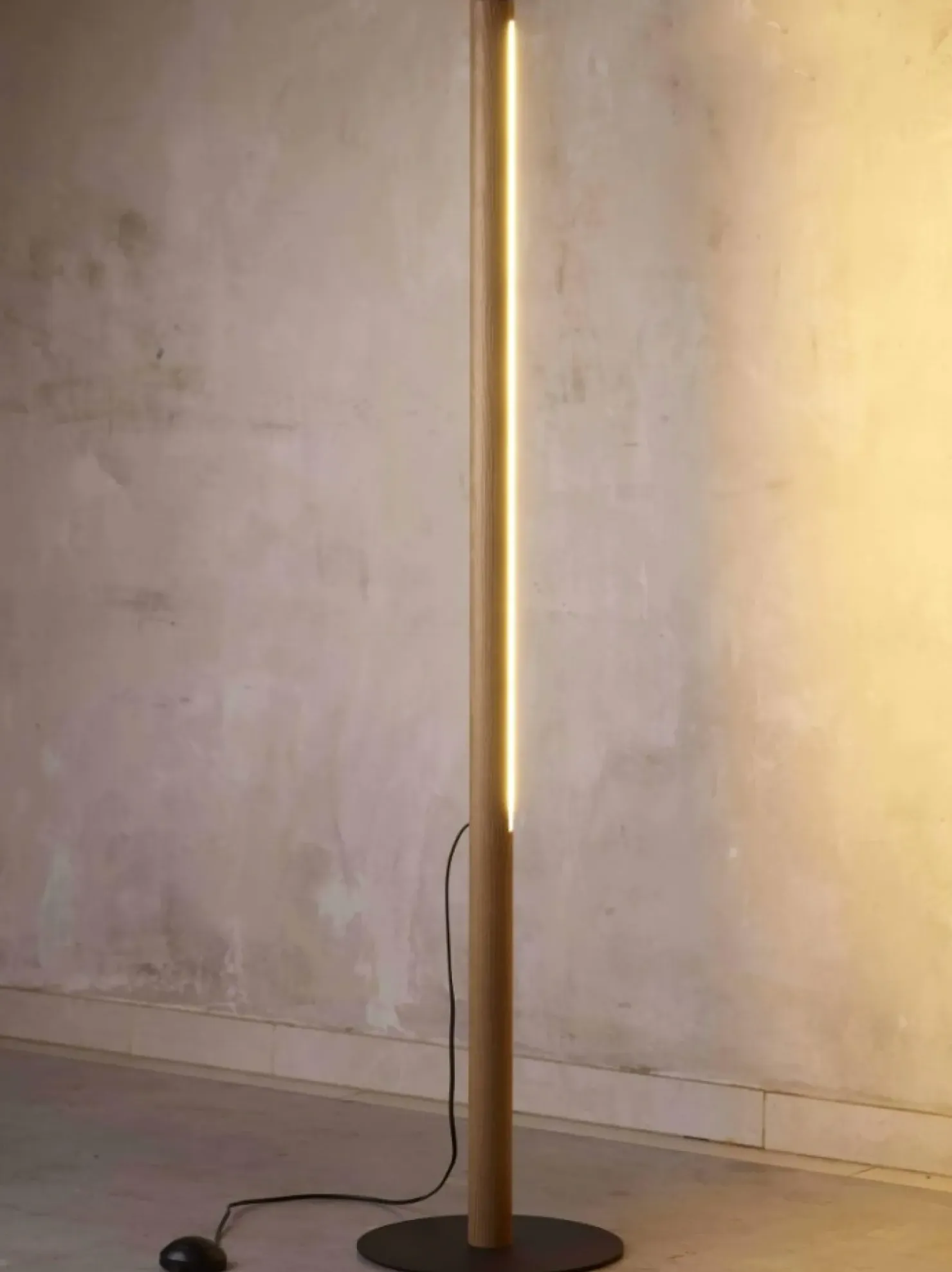 Designerska, drewniana lampa stojąca TK 1409 ROLLO | Kaja Oświetlenie*Sklep Kaja Shop