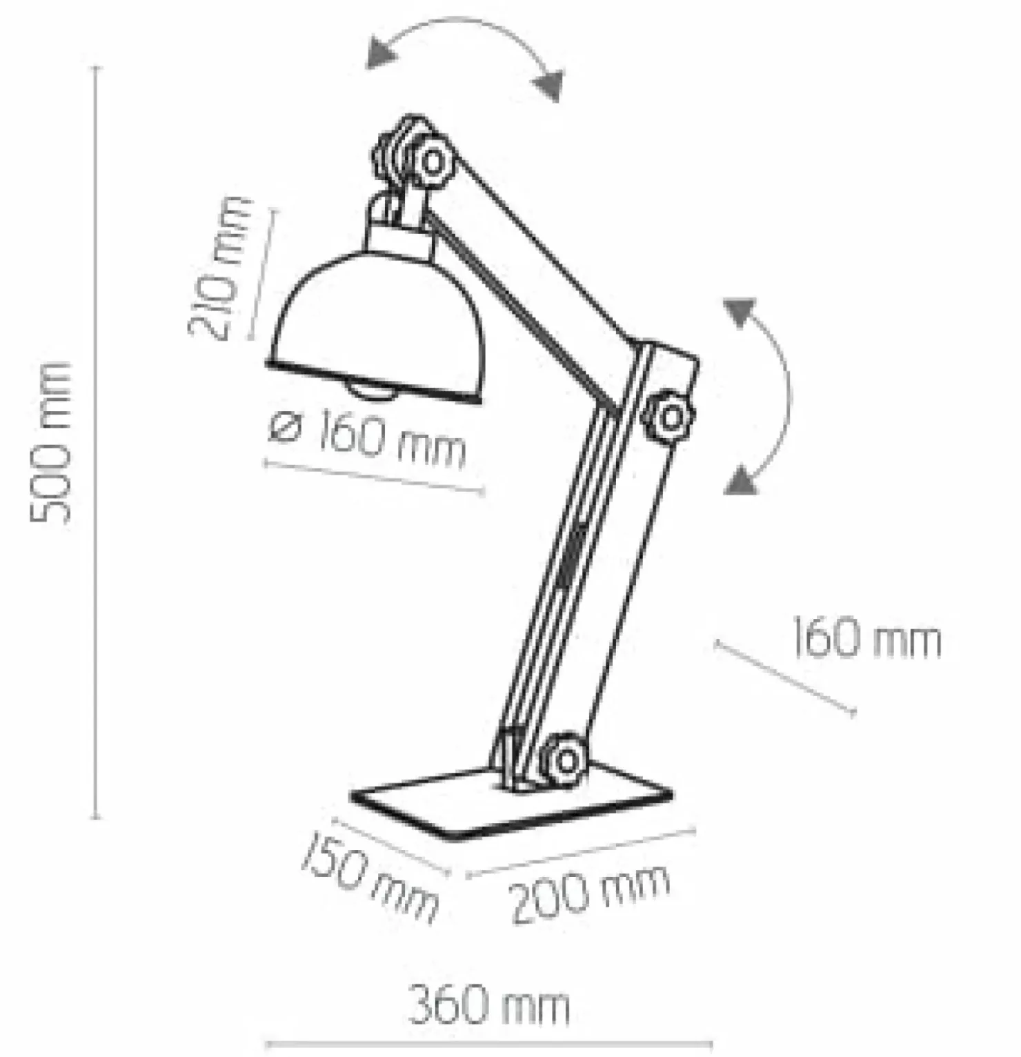 Designerska, drewniana lampa biurkowa TK 5021 OSLO | Kaja Oświetlenie*Sklep Kaja Cheap