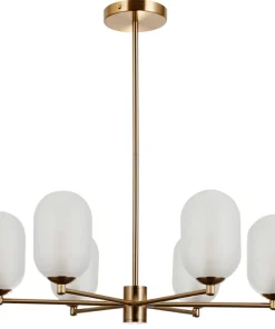 Flash Sale Sklep Kaja Designerska, elegancka lampa wisząca PND-4215-6A-HBR-SAT PERANO