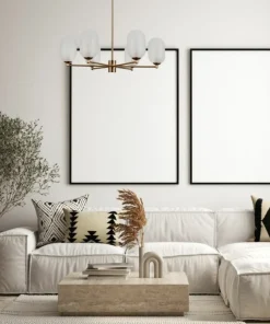 Flash Sale Sklep Kaja Designerska, elegancka lampa wisząca PND-4215-6A-HBR-SAT PERANO