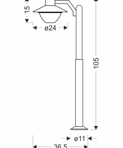 Designerska lampa ogrodowa stojąca 51-32423 COSMOS | Kaja Oświetlenie*Sklep Kaja Best Sale