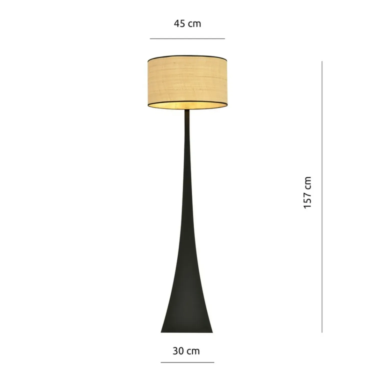Designerska lampa podłogowa z abażurem 1157/LP1 ESTRELLA | Kaja*Sklep Kaja Store