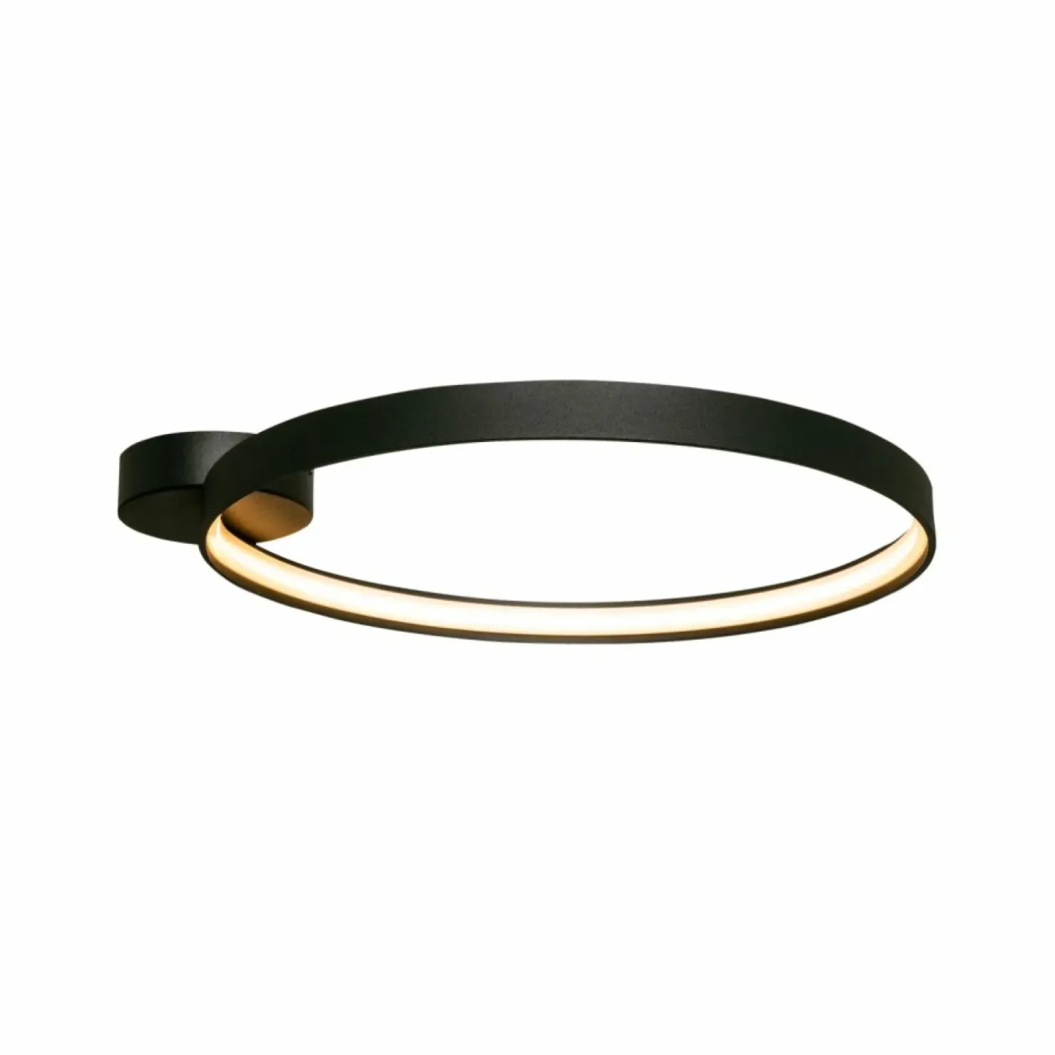 Flash Sale Sklep Kaja Designerska lampa sufitowa, czarny, ledowy okrąg LA0770 z serii CIRCLE