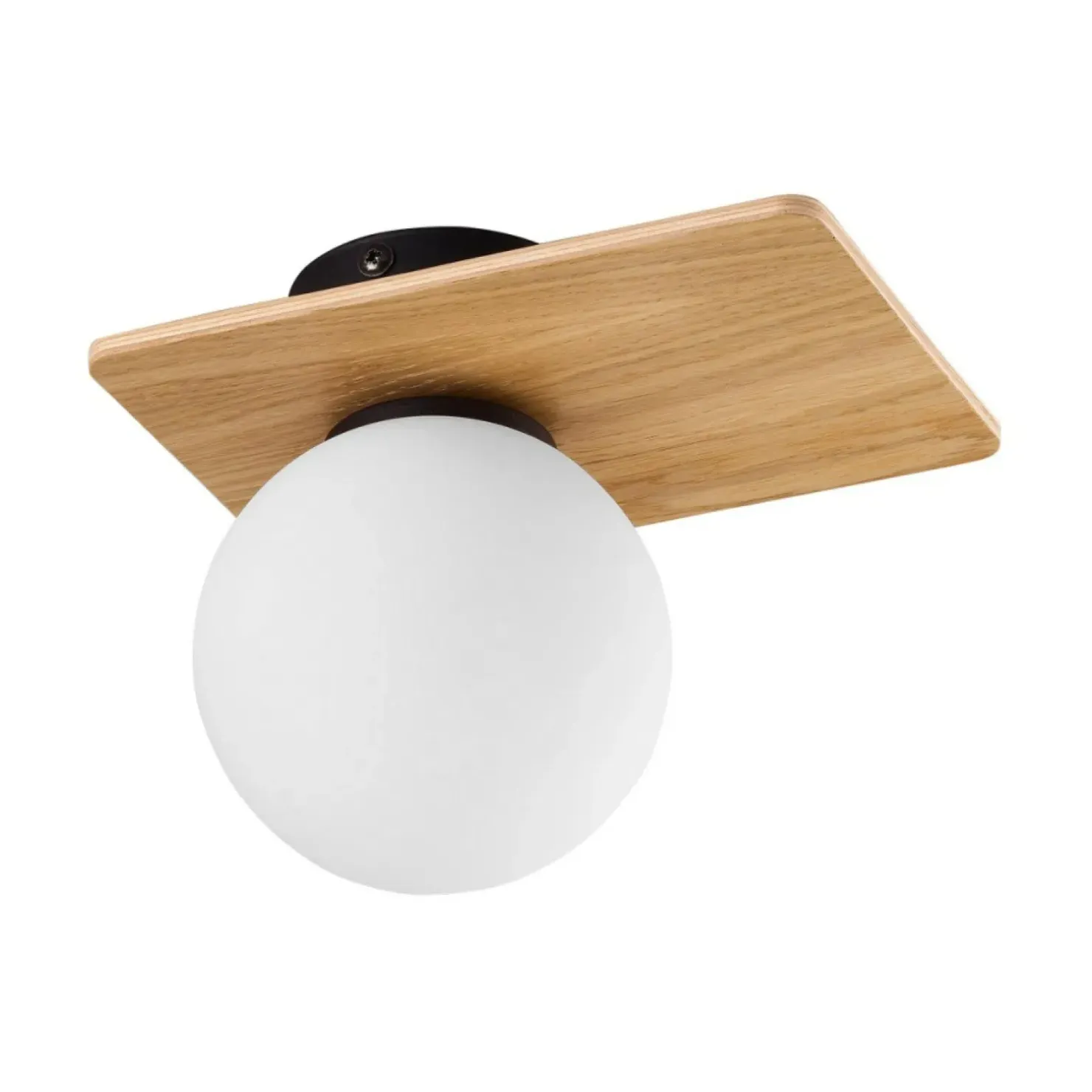 Online Sklep Kaja Designerska lampa sufitowa z drewnem, do holu TK 4540 z serii BIANCA