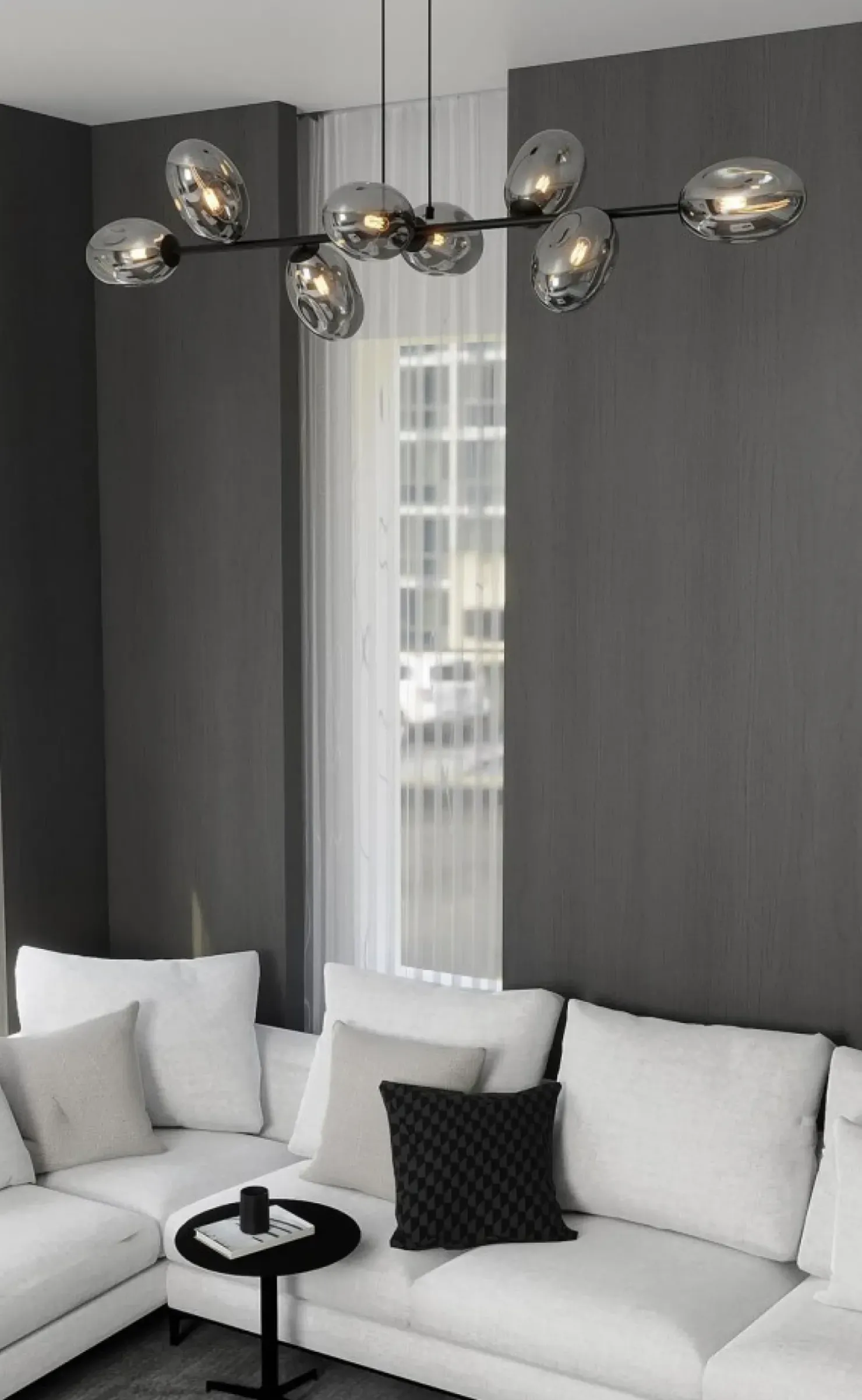 Sale Sklep Kaja Designerska lampa wisząca nad stół w jadalni 1263/8 z serii PANDORA